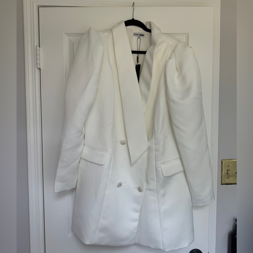 NWT - White Blazer Dress